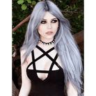 Chic Pentagram Harness Dress for a Gothic Summer Look - Cosparty