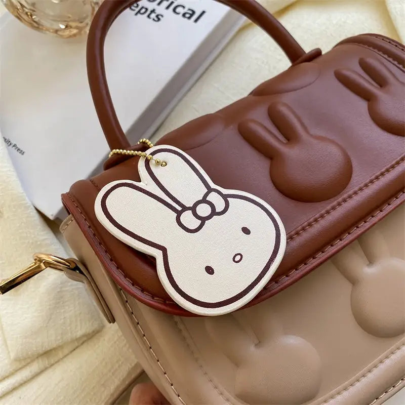 Chocolate Bunny Bag in Vegan Leather for Animal Lovers - bag