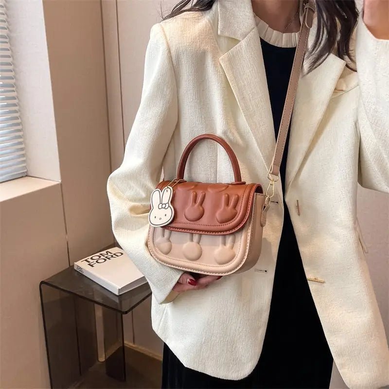 Chocolate Bunny Bag in Vegan Leather for Animal Lovers - Cosparty