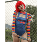 Chucky Doll Inspired Adult Onesie Cosplay Costume Set - Cosparty
