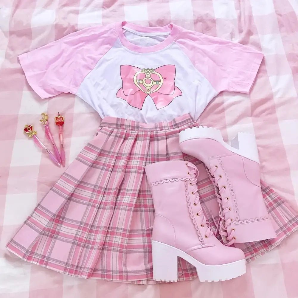 Chunky Ankle Booties with Lace Trim and Leopard Print Lining - Cosparty