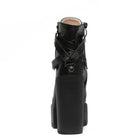 Chunky Biker Ankle Boots in High - Quality Vegan Leather - Cosparty