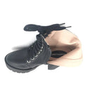 Chunky Biker Ankle Boots in High - Quality Vegan Leather - Cosparty