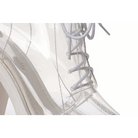 Chunky Square - Heeled Baby Doll Ankle Boots with Clear TPU Upper - Cosparty