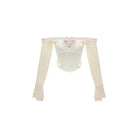 Cinched & Pretty Babydoll Outfit in Soft Pink and White - outfit