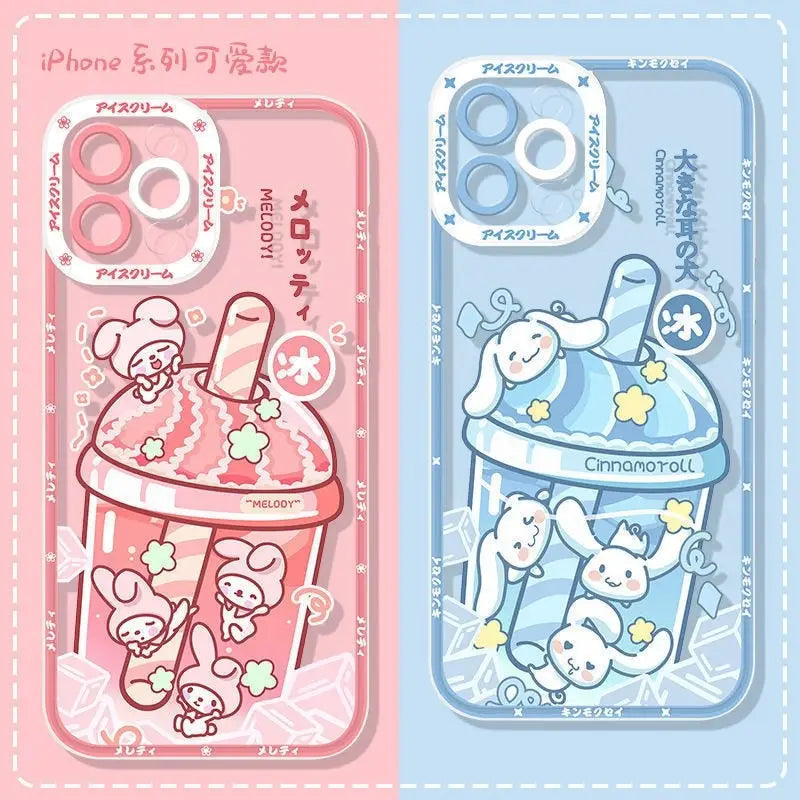 Cinnamoroll and My Melody Inspired iPhone Cases for All Models - phone case