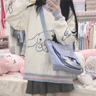 Cinnamoroll Blue and White Pullover Crewneck Hoodie - Cosparty