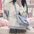 Cinnamoroll Blue and White Pullover Crewneck Hoodie - Cosparty