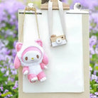 Fairy Kei Pastel Pink My Melody Plush Toy Bag Purse Storage Kawaii Cute