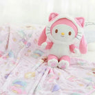 Fairy Kei Pastel Pink My Melody Blanket and Plush Toy Storage Set Kawaii Cute