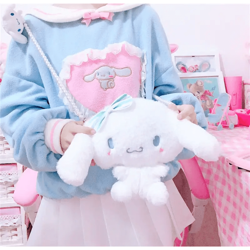 Cinnamoroll Plush Puppy Handbag for Fairy - Kei Style Outfits - Cosparty