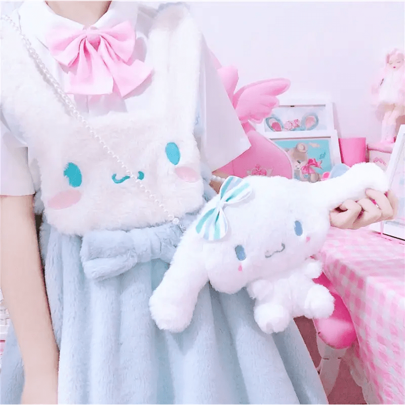 Cinnamoroll Plush Puppy Handbag for Fairy - Kei Style Outfits - Cosparty