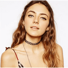 Classic 90s Inspired Choker Necklace in Various Colors - Cosparty