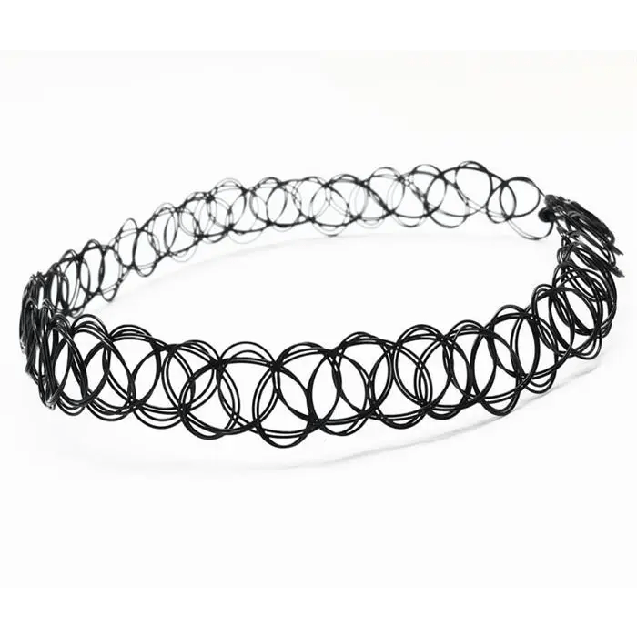 Classic 90s Inspired Choker Necklace in Various Colors - Cosparty