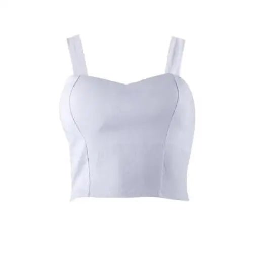 Classy Summer Crop Top Camisole with Built - In Support - Cosparty