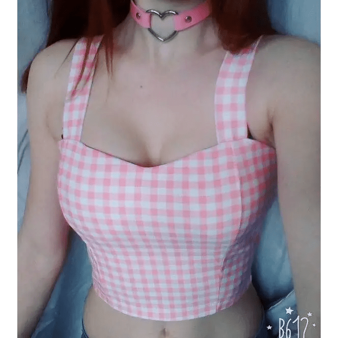 Classy Summer Crop Top Camisole with Built - In Support - Cosparty