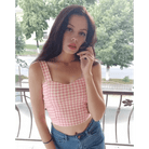 Classy Summer Crop Top Camisole with Built - In Support - Cosparty