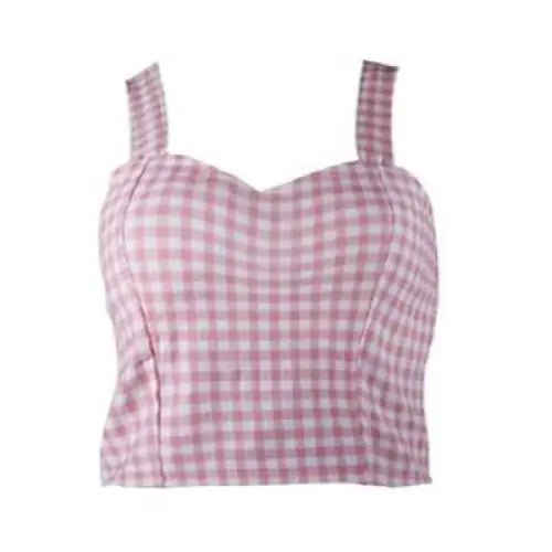 Classy Summer Crop Top Camisole with Built - In Support - Cosparty