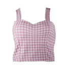 Classy Summer Crop Top Camisole with Built - In Support - Cosparty