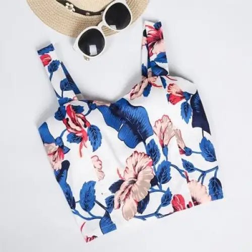 Classy Summer Crop Top Camisole with Built - In Support - Cosparty