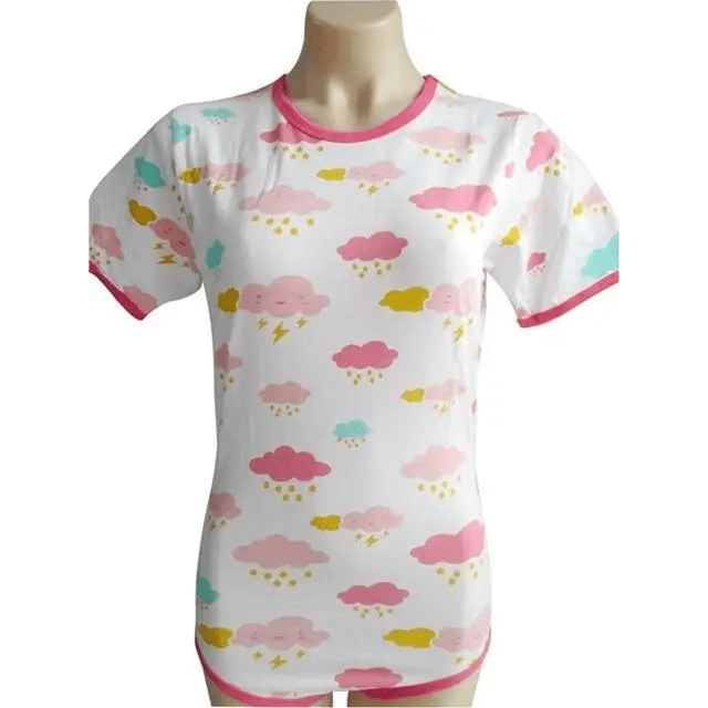 Cloudy Sky Adult Onesie with Snap Crotch for Kawaii Relaxation - Cosparty