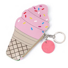 Colorful 3D Keychain Coin Pouches for Your Adventurous Spirit - Icecream Cone - coin purse