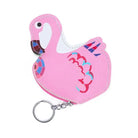 3d kawaii harajuku japan fashion coin bags keychain pink flamingo zipper pouch satchel bag by Cosparty