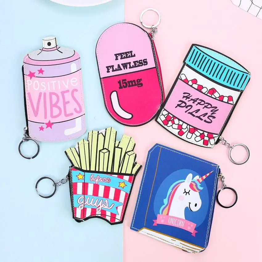 Colorful 3D Keychain Coin Pouches for Your Adventurous Spirit - coin purse