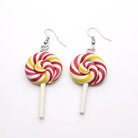 Colorful Polymer Clay Lollipop Rainbow Earrings and Pendant Necklace - Jewelry