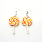 Colorful Polymer Clay Lollipop Rainbow Earrings and Pendant Necklace - Cosparty