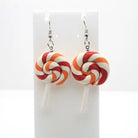 Colorful Polymer Clay Lollipop Rainbow Earrings and Pendant Necklace - Cosparty