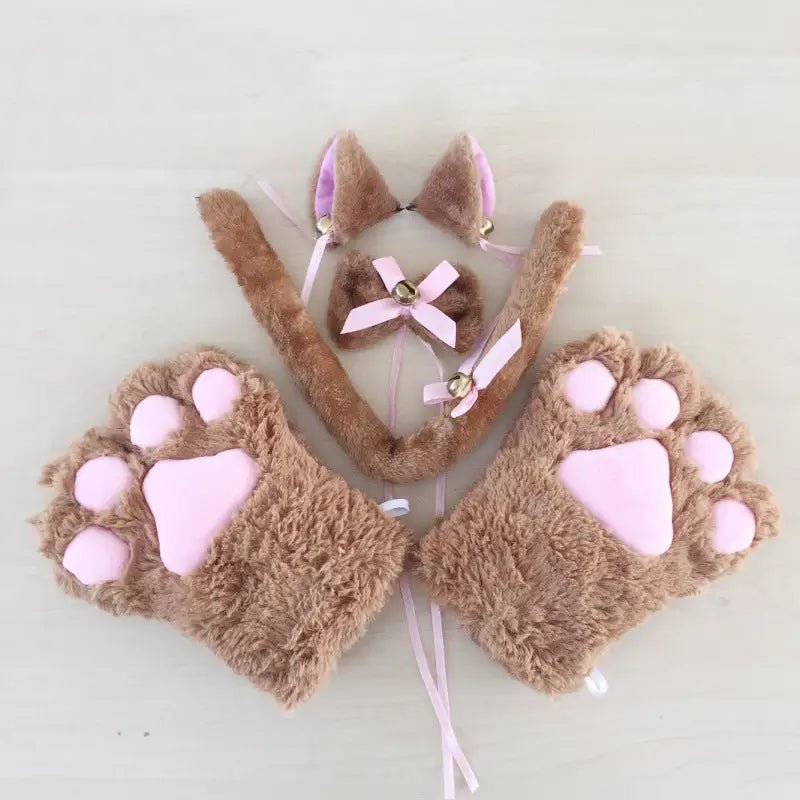 Complete Neko Cat Cosplay Accessories Set for All Sizes - Cosparty