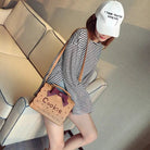 Cookie Biscuit - Shaped Handbag with Quality Gold Hardware and Embroidery - Cosparty