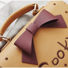 Cookie Biscuit - Shaped Handbag with Quality Gold Hardware and Embroidery - Cosparty