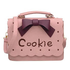 Cookie Biscuit - Shaped Handbag with Quality Gold Hardware and Embroidery - Cosparty