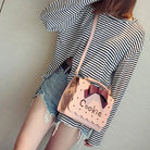 Cookie Biscuit - Shaped Handbag with Quality Gold Hardware and Embroidery - Cosparty