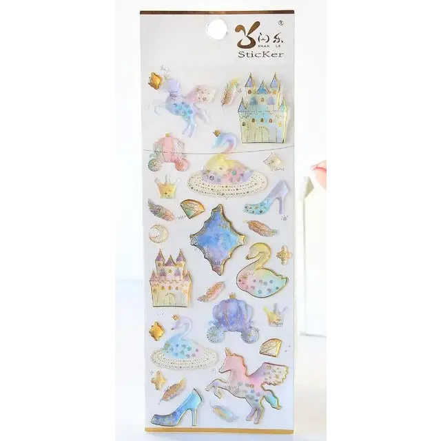 fairy kei jewel sticker sheet milky way galaxy gemstones enchanted kingdom sticker sheet decoration by Cosparty