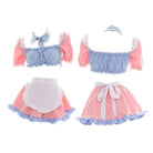 Cotton Candy Inspired Ruffled Maid Cosplay Set for Kawaii Fashion - costume