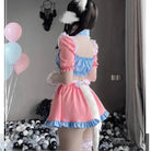 Cotton Candy Inspired Ruffled Maid Cosplay Set for Kawaii Fashion - Cosparty