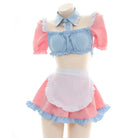 Cotton Candy Inspired Ruffled Maid Cosplay Set for Kawaii Fashion - Cosparty