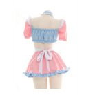 Cotton Candy Inspired Ruffled Maid Cosplay Set for Kawaii Fashion - costume