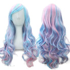 Cotton Candy Wig in Vibrant Colors for Cosplay or Kawaii Styles - Cosparty