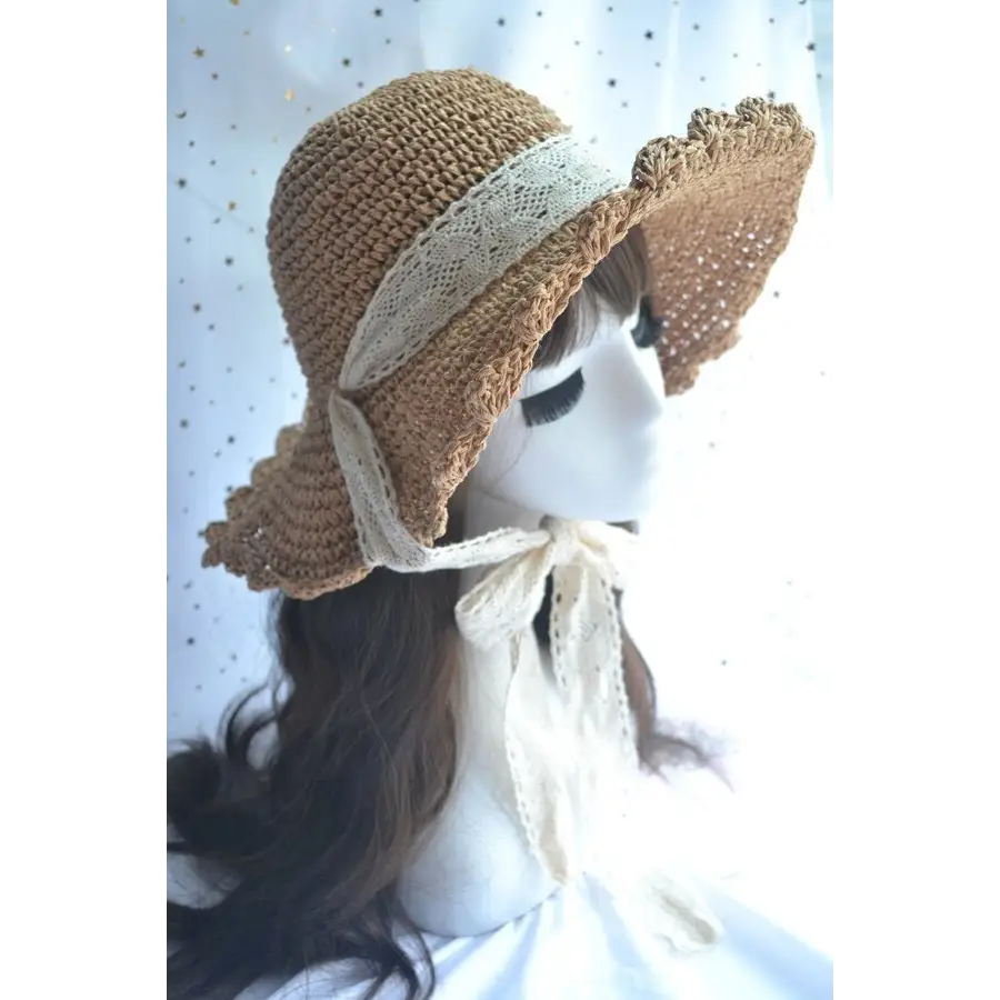 Country Maiden Sun Hat in High-Quality Tweed for Cottagecore Style - hat