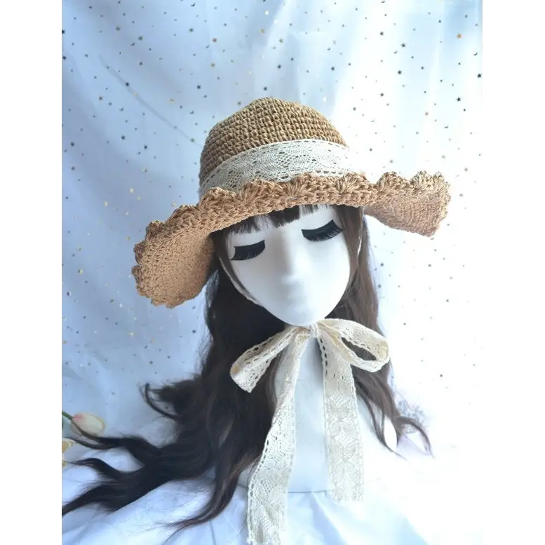 Country Maiden Sun Hat in High-Quality Tweed for Cottagecore Style - hat