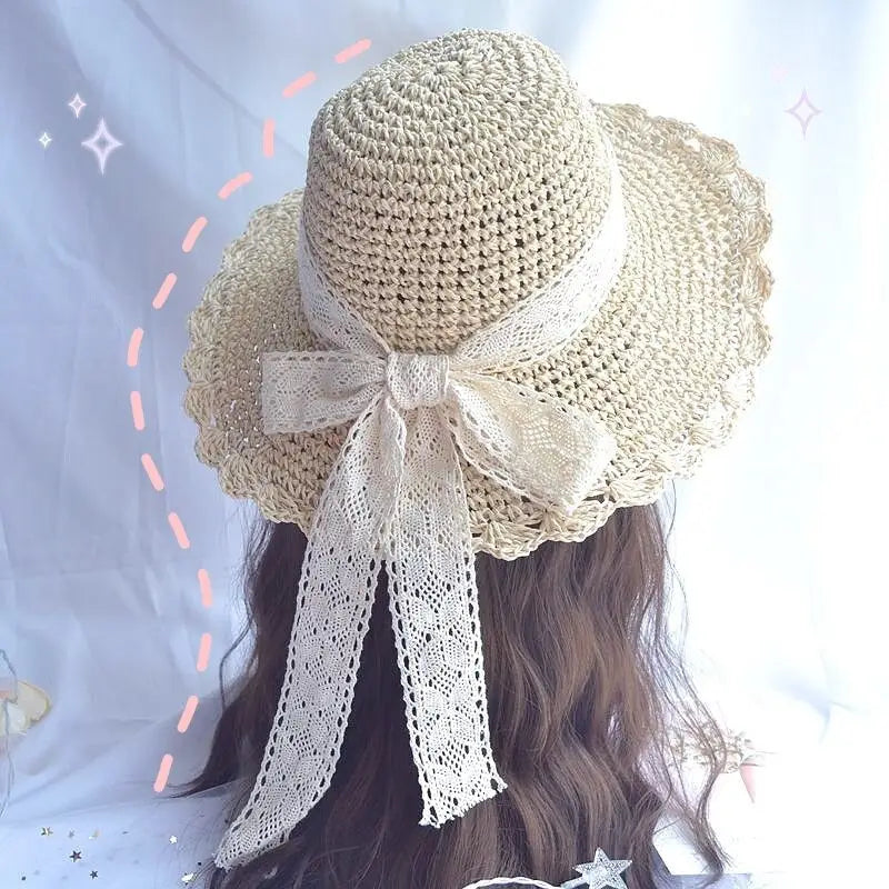 Country Maiden Sun Hat in High-Quality Tweed for Cottagecore Style - hat