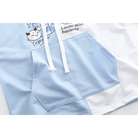 Cow's Milk Hoodie with Sailor Collar in Blue or Pink - Cosparty