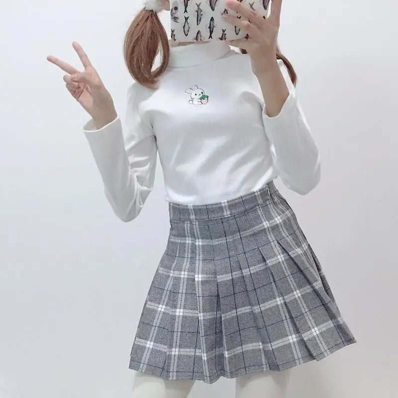 Cozy Baby Strawberry Bunny Turtleneck Sweater - Cosparty