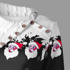 Cozy Cable Knit Cowl Neck Santa Sweater for Holiday Cheer - Cosparty