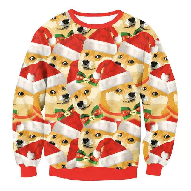 Cozy Christmas Crewneck Sweaters for Holiday Cheer - Doggy / S - sweater