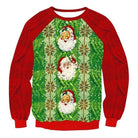 Cozy Christmas Crewneck Sweaters for Holiday Cheer - Knit Print Santa / S - sweater